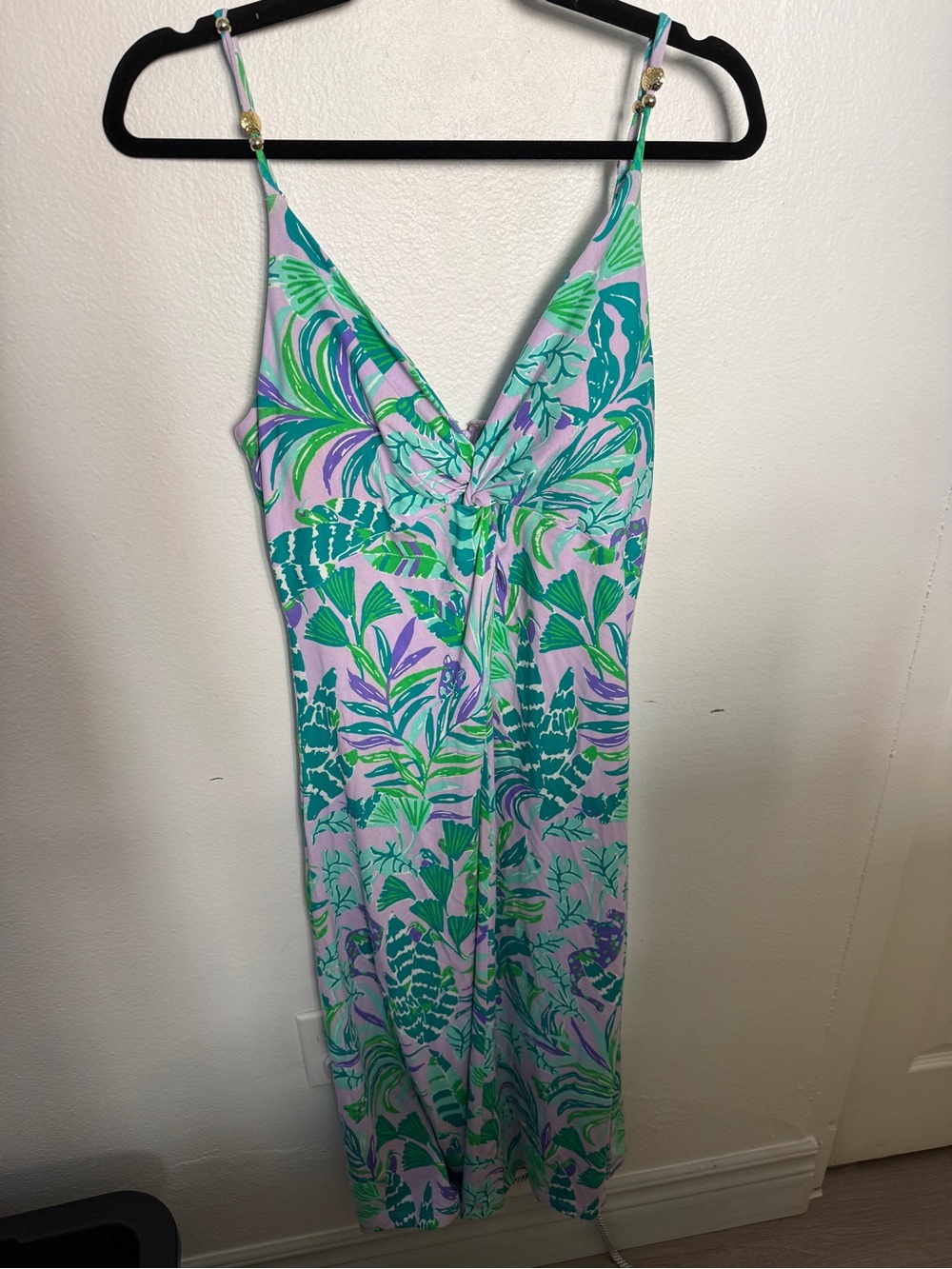 Lilly Pulitzer Quaid Midi Dress in Purple Iris On The Chase print